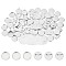 GORGECRAFT 100 Sets Blank Round Button Badge Parts 25mm Button Supplies 1