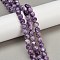Natural Lepidolite Beads Strands, Round, 8mm, Hole: 0.9mm, about 50pcs/strand, 15.75''(40cm)