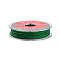 2-Ply Round Waxed Cotton Thread Cords, Import From Japan, Green, 0.5mm, about 21.87 Yards(20m)/Roll