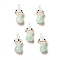 Handmade Lampwork Pendants, Doll Charms, Medium Spring Green, 28.5~29.5x12~12.5x12~12.5mm, Hole: 2mm