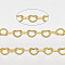 Brass Heart Link Chains, Soldered, Cadmium Free & Nickel Free & Lead Free, with Spool, Golden, 1.8x2.4x0.4mm, about 9.84 Feet(3m)/Roll