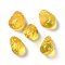 Natural Baltic Amber Pendants, Carved Teardrop Charms, 13~16x10~13x7~8mm, Hole: 0.8mm