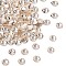 Preciosa® MAXIMA Crystal No Hotfix Flatback Stones, Czech Crystal, Dura Foiling, Round(438 11 615 Chaton Rose), 00520 Light Gold Quartz, SS6(1.9~2.1mm)