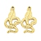 PVD Vacuum Plating 304 Stainless Steel Pendants, Snake Charm, Real 18K Gold Plated, 26x14x2.5mm, Hole: 1.5mm