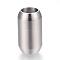 Tarnish Resistant 304 Stainless Steel Magnetic Clasps with Glue-in Ends, Barrel, Stainless Steel Color, 21mm, Hole: 8mm