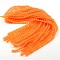 Dyed Natural White Jade Round Bead Strands, Orange, 8mm, Hole: 1mm, about 46pcs/strand, 14.9 inch