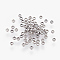 Non-Tarnish 316 Surgical Stainless Steel Crimp Beads, Rondelle, Stainless Steel Color, 1.9mm, Hole: 1mm, ahout 416pcs/5g