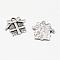 Tibetan Style Alloy Charms, Christmas Gift, Cadmium Free & Lead Free, Antique Silver, 15x16x2mm, Hole: 1mm, about 790pcs/1000g