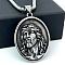 Greek Mythology Stainless Steel Jesue Pendant Necklaces for Men, Stainless Steel Color