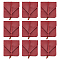 Cloth Jewelry Gift Pouches, Jewelry Storage Bags with Ribbon, Rectangle, Dark Red, 10x9.2x0.7cm