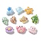 Ocean Theme Opaque Resin Cabochons, Turtle & Crab & Starfish, Mixed Shapes, Mixed Color, 11.5~17x9.5~16.5x5.5~7mm