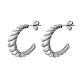 Серьги-гвоздики из нержавеющей стали 304 CK0506-2-2