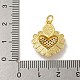 Латунные микро проложить кубического циркония подвески KK-N254-136B-G-3