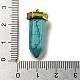 Натуральные бирюзовые остроконечные подвески STAS-K273-03G-04-3