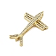 Подвески из латуни с микропаве из кубического циркония KK-Z074-21G-2
