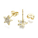 Серьги-гвоздики из циркония EJEW-T046-30G-NF-3