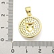 Латунные микро проложить кубического циркония подвески KK-K354-11C-G-3