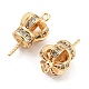 Подвески из микрофибры из латуни KK-Q789-16G-2