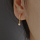 Простые круглые серьги-кольца из стерлингового серебра s925 TS0861-1-1