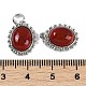 Подвески из натурального сердолика (окрашенные и нагретые) KK-P283-48P-3