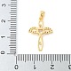 Латунные микро проложить кубического циркония подвески KK-U056-30G-3