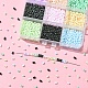 90 г 9-х цветов стеклянный матовый бисер SEED-YW0002-53A-3