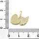 Латунные микропаве прозрачные подвески с фианитом KK-V010-30G-3