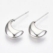 Серьги-кольца из латуни KK-R117-035P-NF