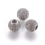 Европейские бусины из нержавеющей стали 304 STAS-P237-36P