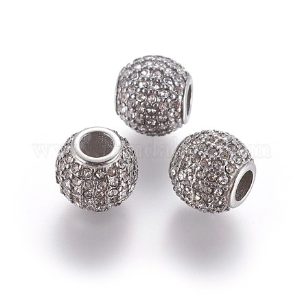 Европейские бусины из нержавеющей стали 304 STAS-P237-36P-1