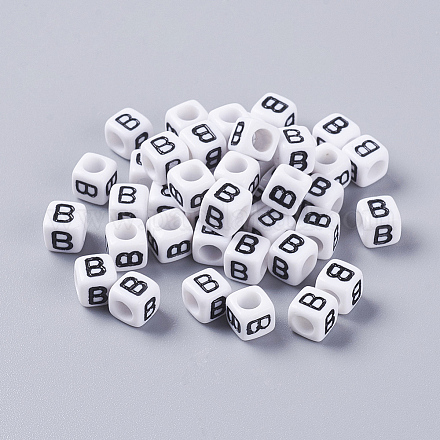 Pandahall 50 г непрозрачные акриловые бусины с горизонтальными отверстиями SACR-TA0001-19C-1