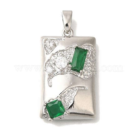 Латунные микро проложить кубического циркония подвески KK-K389-038P-1