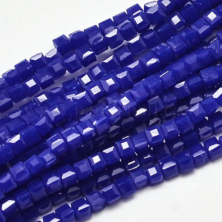 Граненые кубические стеклянные бусины EGLA-J133-C03-1