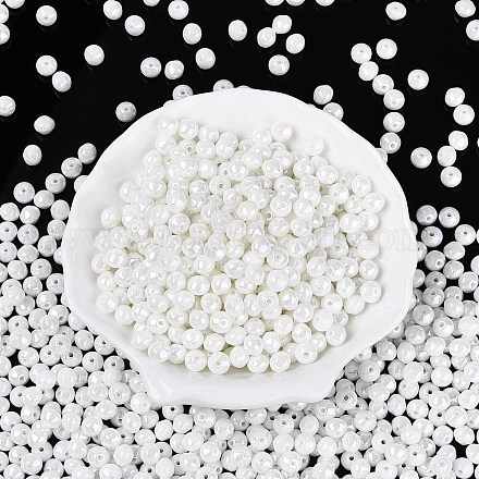 Непрозрачные цветные стеклянные бусины SEED-N007-34A-1