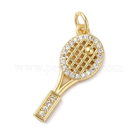 Подвески из латуни и прозрачного циркония с покрытием стойки KK-L216-058G-1