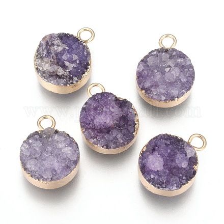 Естественно druzy агат подвески G-L566-A01-1