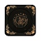 Wood Bracelet Display Dish, Bracelet Storage Holder, Square, Black, Diamond, 9.5x9.5x0.95cm