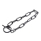 304 Stainless Steel Paperclip Chain Bracelets, with Toggle Clasps, Electrophoresis Black, 9 inch(22.8cm)