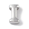 Brass Pendants, Cadmium Free & Nickel Free & Lead Free, Letter Charms, Platinum, Letter I, 8.5x4.5x3mm, Hole: 1.5mm