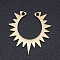 201 Stainless Steel Laser Cut Pendants, Gear, Golden, 19.5x19x1mm, Hole: 1.4mm