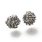 Brass Beads, Cadmium Free & Nickel Free & Lead Free, Twist, Real Platinum Plated, 5.5x4.5mm, Hole: 1.2mm
