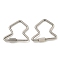 Non-Tarnish 304 Stainless Steel Screw Carabiner Lock Charms, for Necklaces Making, Quick Links, Lightning Bolt, 25x27.5x2mm
