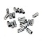 Tarnish Resistant 304 Stainless Steel Cord Ends, Tube, Stainless Steel Color, 7.5x3mm, Inner Diameter: 2.2mm