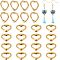 CHGCRAFT 160Pcs Heart Shape Bead Frame Tibetan Style Bead Frame Heart Connectors for DIY Jewelry Making Findings Charms Pendants Making