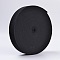 Flat Elastic Rubber Band, Webbing Garment Sewing Accessories, Black, 25mm, about 43.74 yards(40m)/roll