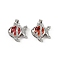 Brass Micro Pave Cubic Zirconia Pendants, Cadmium Free & Lead Free, Fish, Platinum, 15.5x15.5x7.5mm, Hole: 5x2mm