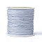 Round String Thread Polyester Fibre Cords, Light Blue, 0.8mm, about 109.36 yards(100m)/roll