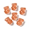 Transparent Lampwork Beads, Bear, Light Salmon, 15x12x9mm, Hole: 1mm, about 57~62pcs/100g