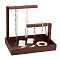 Rectangle Wood Jewelry Display Stands, Wooden Jewelry Organizer Holder with Tray for Necklace, Bracelet Display, Home Decorations, Coffee, Finished Product: 30x20x26.3cm