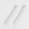 Tarnish Resistant 201 Stainless Steel Pendants, Bar, Stainless Steel Color, 22.5x1.5mm, Hole: 1.5mm